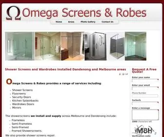 Omegascreens.com.au(Shower Screens and Wardrobes Installed Dandenong and Melbourne areas) Screenshot