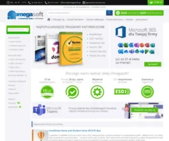 Omegasoft.pl(Omegasoft oferuje oprogramowanie w niskich cenach. Posiadamy następujące programy) Screenshot