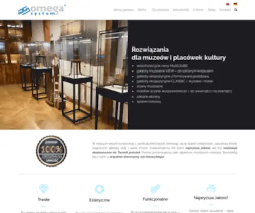 Omegasystem.pl(Systemy wystawiennicze i prezentacyjne) Screenshot