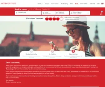 Omenahotels.com(Cheap hotels in Helsinki and Finland) Screenshot