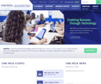 Omeresa.net(OME-RESA is an Information Technology Center (ITC) of the Ohio Education Computer Network (OECN)) Screenshot