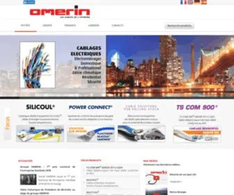 Omerin.com(Groupe OMERIN : le câblier spécialiste des câbles silicone de l'extrème) Screenshot