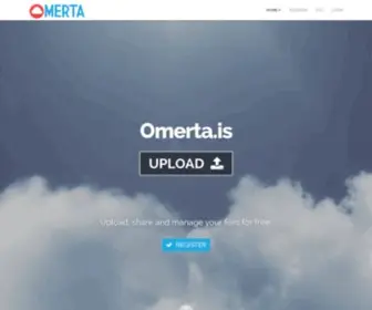 Omerta.is(Upload Files) Screenshot