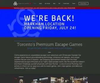Omescape.ca(Omescape Canada Escape Rooms) Screenshot