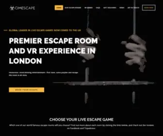 Omescapelondon.co.uk(Escape Games and Live Escape Room in London) Screenshot