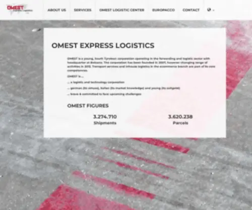 Omest.com(EXPRESS LOGISTICS) Screenshot