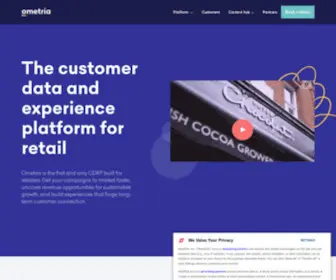 Ometria.com(Ometria is a customer marketing platform) Screenshot