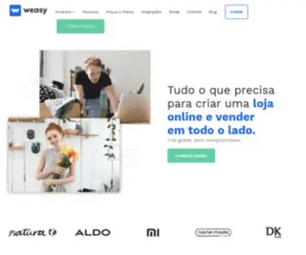 Omeuwebsite.com(Criar loja online) Screenshot