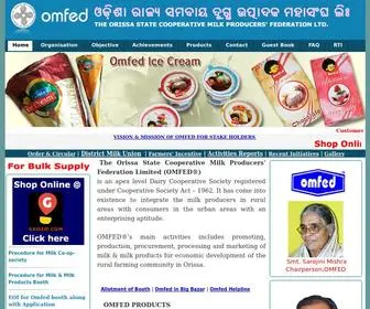 Omfed.com(OMFED, Bhubaneswar) Screenshot