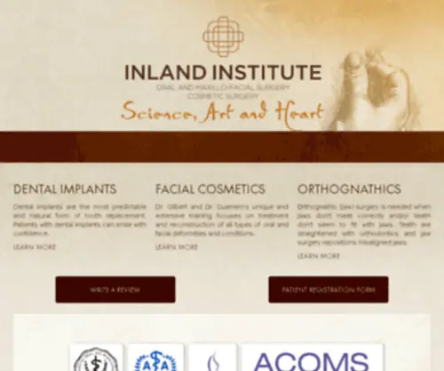 Omfsurgery.com(Oral Surgery Inland Empire CA) Screenshot