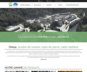 OMG-SA.com(Le groupe Omya est heureux de vous faire découvrir la passion de son métier) Screenshot