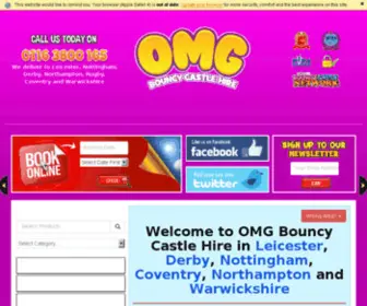 Omgbouncycastlehire.co.uk(Bouncy Castle Hire Leicester) Screenshot