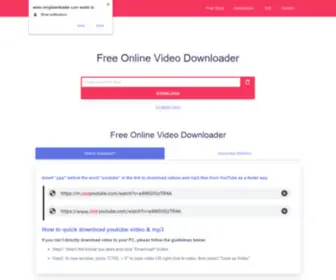 Omgdownloader.com(All in One Video Downloader) Screenshot