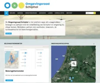 Omgevingsraadschiphol.nl(De Omgevingsraad Schiphol) Screenshot