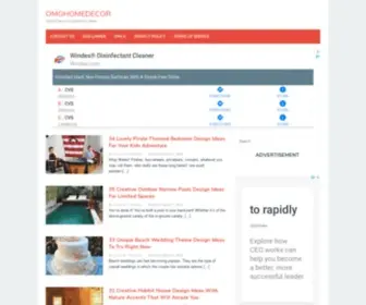 Omghomedecor.com(Home Decor Inspirations Ideas) Screenshot