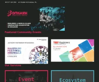 OMGKRK.com(Krakow Startup Community) Screenshot