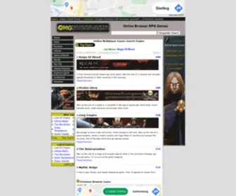 Omgspider.com(Online browser games) Screenshot