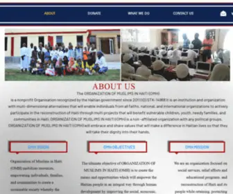 Omhhaiti.org(Muslim Organization) Screenshot