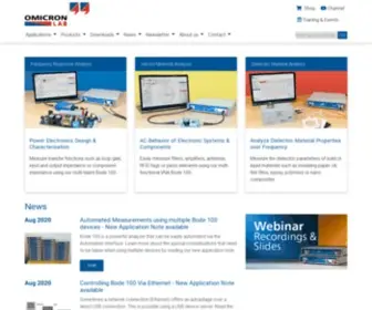 Omicron-Lab.com(Smart Measurement Solutions) Screenshot