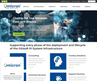 Omicron.com(PI System integrator & solution provider) Screenshot