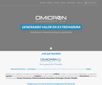 Omicronelevadores.com(Omicronelevadores) Screenshot