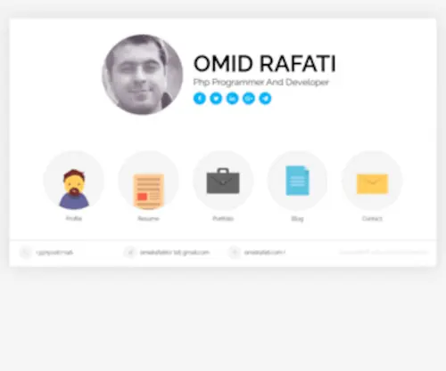 Omidrafati.com(Omid Rafati) Screenshot