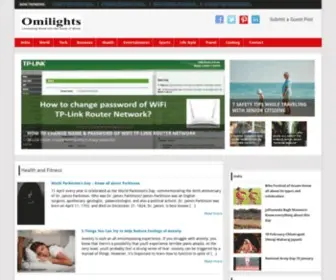 Omilights.com(Connecting World with the Power of Words) Screenshot