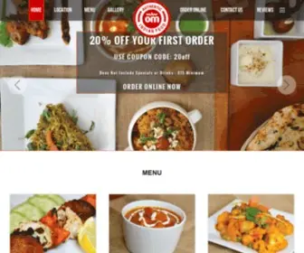 Omindianfood.com(Om Indian Restaurant) Screenshot