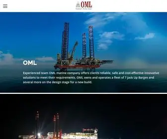 OML-Jackup.com(Overseas Marine Logistic) Screenshot