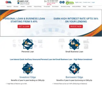 OMLP2P.com(India's most trusted Peer to peer lending (p2p lending)) Screenshot