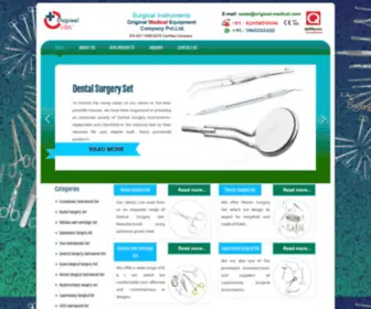 Omlsurgicalproducts.com(Surgical Equipment in India) Screenshot