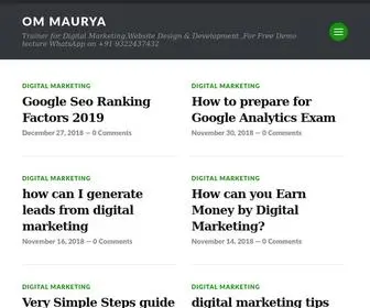 Ommaurya.com(Om Maurya) Screenshot