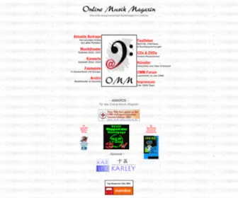 OMM.de(Online Musik Magazin) Screenshot