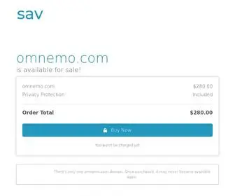 Omnemo.com(The premium domain name) Screenshot