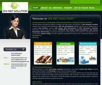 Omnetsolution.com(Om Net Solution) Screenshot