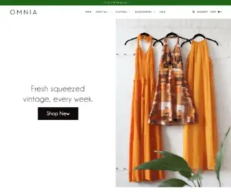 Omnia.shop(Vintage Clothing Boutique Online and in Brooklyn) Screenshot