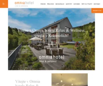 Omniahotel.cz(Omnia hotel Relax & Wellness) Screenshot