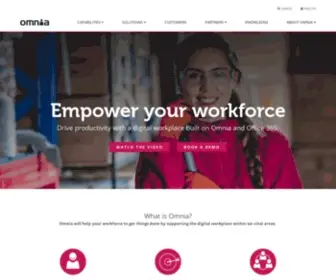 Omniaintranet.com(Empower your workforce with Omnia Intranet) Screenshot