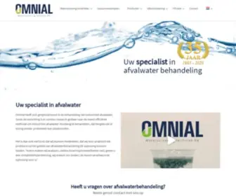 Omnial-Waterzuiveringtechniek.nl(Omnial heeft zich gespecialiseerd in de behandeling van industrieel afvalwater. Sinds de oprichting) Screenshot