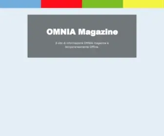 Omniamagazine.it(OVH accompagne votre évolution grâce au meilleur des infrastructures web) Screenshot