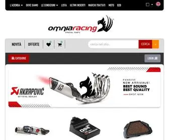 Omniaracing.net(Ricambi Moto Online) Screenshot