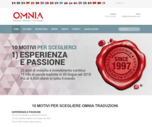 Omniatraduzioni.com(Omnia Language Solutions) Screenshot