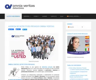 Omniaveritas.com(DETECTIVES PRIVADOS OMNIA VERITAS) Screenshot