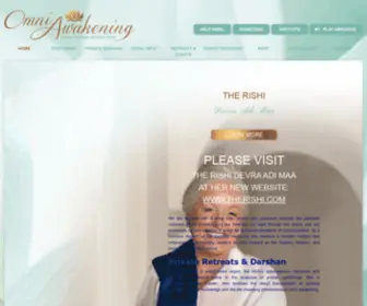 Omniawakening.org(OmniRaja Rishi Devra Awakening The Royal Path) Screenshot