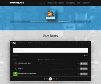 Omnibeats.com(Buy Rap Instrumentals Online) Screenshot