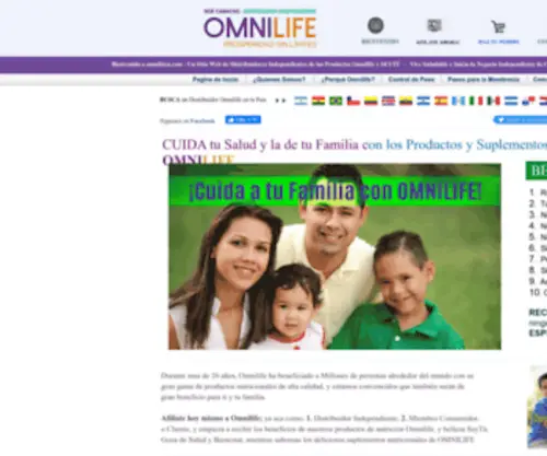 Omnibien.com(PRODUCTOS OMNILIFE) Screenshot