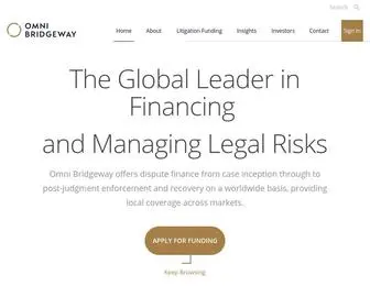 Omnibridgeway.com(Litigation Funding) Screenshot
