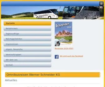 Omnibus-SChneider.de(Ihr Reisepartner) Screenshot