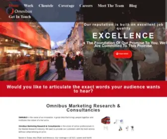 Omnibusmr.com(Omnibus Marketing Research and Consultancies) Screenshot