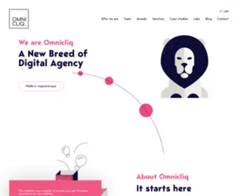 Omnicliq.com(A new breed of digital agency) Screenshot